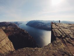 incredibly beautiful cliff rock