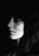 incredibly beautiful girl in the dark