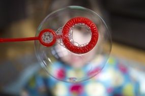 blown soap bubble