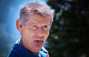 caricature man face