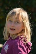 child girl blonde people
