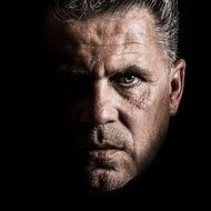 portrait of man face look men