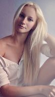erotic portrait of a blonde