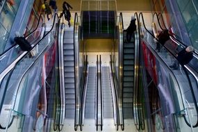 Photo of escalators in a shopping centre