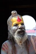 Portrait of old man in Nepal
