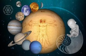 scientific clipart of the space and planets