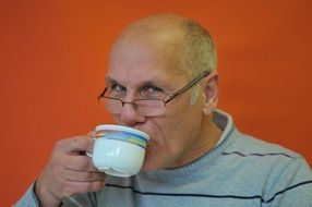 person with coffee
