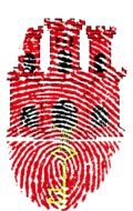 Red fingerprint lock