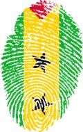 Picture of muticolored fingerprint
