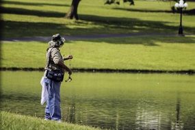 fishing person