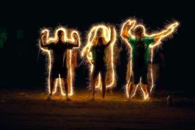 image of people in Bengal lights