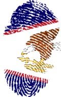 american samoa flag fingerprint