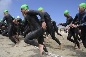 triathlon race start