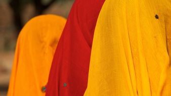 Indian colourful shawl