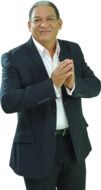 handsome mature man listens