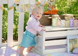 baby boy easter pastel