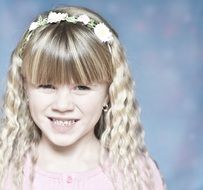 Portrait of Blond child