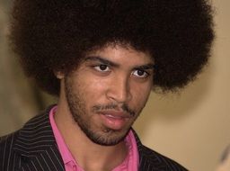 portrait of the man with afro hairstyle