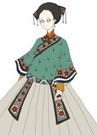 cute doll in clothes