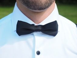 black bow tie