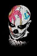 male skull for halloween
