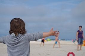 Holidays on a beach
