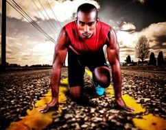 runner sports man