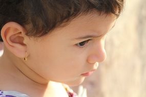 girl with ear rings portrait