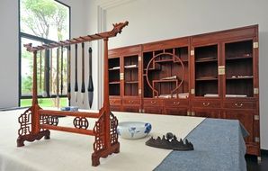 wooden furniture in workshop