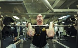 lifting weights power male