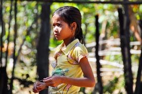 Girl living in Kambotscha