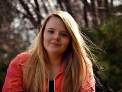 Portrait of blonde girl