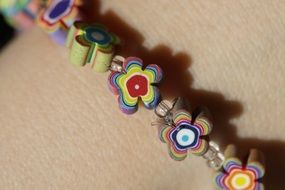 colorful bracelet flowers