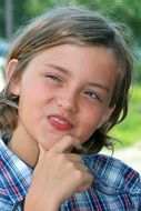 innocent lookof the beautiful child