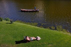 summer vacation near the lake