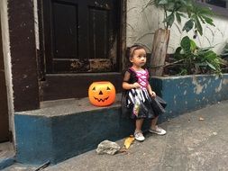 halloween little girl