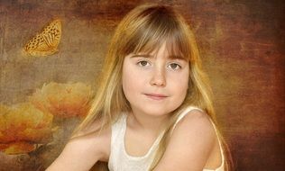 portrait of a blond girl