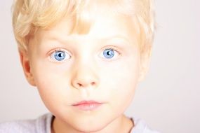 blond baby with blue eyes