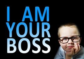child i am your boss drawing