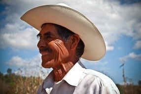 mexican farmer with hat