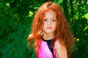 girlie with red hair
