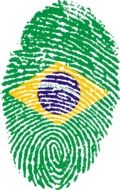 fingerprint flag of brazil