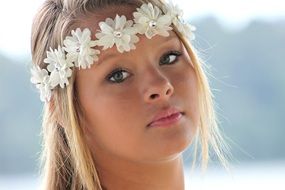 young pretty face