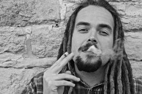 man smoking