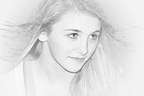 girl eyes long hair eye lashes
