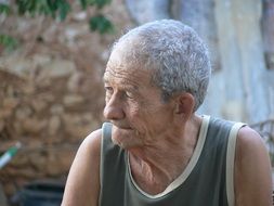 Old man living in Cuba