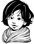 young infant drawing