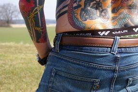 back jeans hoy tattoo