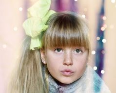 child Christmas portrait