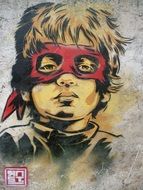 street art with a child